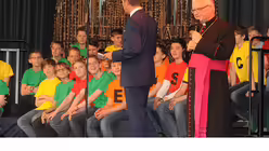 2014 noch Bischof von Dresden - der heutige Berliner Erzbischof Dr. Heiner Koch würdigte den Mitbruder mit launigen Worten. / © Tomasetti (DR)