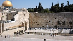 Felsensdom und Klagemauer in Jerusalem (epd)