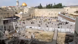 Felsensdom und Klagemauer in Jerusalem (epd)