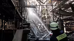 Kirchenbrand in N&uuml;rnberg (dpa)