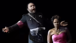 Adina Aaron (Floria Tosca), Samuel Youn (Baron Scarpia) / &copy; Paul Leclaire (Oper K&ouml;ln)