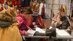 Anschaulich wird die Diskriminierung behinderter Kinder in Peru durch das Rollenspiel von Kindern aus Euskirchen / © Beatrice Tomasetti (DR)