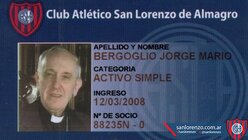 Weniger bekannt - Bergoglio ist Mitglied beim CA San Lorenzo de Almagro (San Lorenzo)