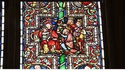 Auch die Anbetungsszene mit den Heiligen Drei K&ouml;nigen geh&ouml;rt zum Bildprogramm des Bibelfensters. / &copy; Beatrice Tomasetti (DR)