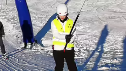 Auch Liften ist kein Problem f&uuml;r Leni. (privat)