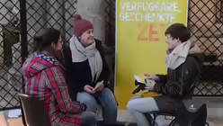 Auch ohne Partner besteht Gespr&auml;chsbedarf. Christin Arens vom Domforum hat f&uuml;r jeden Sprechzeit / &copy; Beatrice Tomasetti (DR)