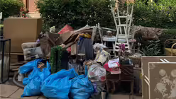 Aufräumarbeiten in Bliesheim (Erzbistum Köln Presse)