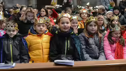 Aussendungsfeier der Sternsinger mit Erzbischof Woelki / © Beatrice Tomasetti (DR)
