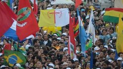 Rund eine Million WJT-Pilger sind in Rio (dpa)