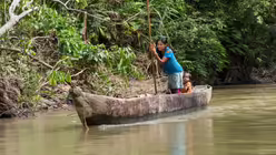 Viele Gemeinden sind noch nicht an das Straßennetz angebunden und nur über den Fluß zu erreichen / © Achim Pohl (Adveniat)