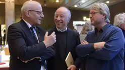 Bildhauer Matthias Heiermann und die Architekten Paul B&ouml;hm und Johannes Nagel / &copy; Beatrice Tomasetti (DR)