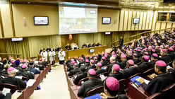 Blick in die Synodenaula / &copy; Christian Gennari (KNA)