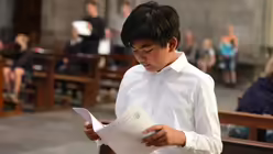 Chorprobe im Kölner Dom / © Beatrice Tomasetti (DR)