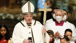 Christmette im Vatikan mit Papst Franziskus / © Vatican Media/Romano Siciliani (KNA)