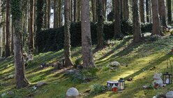 Das Bestattungsunternehmen Pütz-Roth hat einen eigenen Friedhof mit Urnengräbern. / © Beatrice Tomasetti (DR)