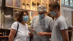 Das Ehepaar Esslinger aus der Pfalz besucht auf der Durchreise nach Belgien ihren Kölner Studenten und den Dom / © Beatrice Tomasetti (DR)