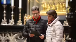 Das Ehepaar Stefanie und Martin Bartsch, beide im pastoralen Dienst, geben bei ihren Impulsen auch ein pers&ouml;nliches Zeugnis ihrer Liebe / &copy; Beatrice Tomasetti (DR)