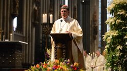 Das Haus Europa sichere den Frieden, betont Kardinal Woelki in seiner Predigt. / © Beatrice Tomasetti (DR)