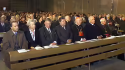 Helmut Kohl und andere G&auml;ste bei den Feierlichkeiten 20 Jahre Weltkulturerbe. / &copy; N.N. (Bistum Speyer)