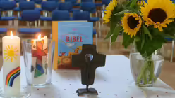  In der Aula der Domsingschule wurde ein kleiner Altar hergerichtet / © Beatrice Tomasetti (DR)