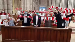 Der Gottesdienst wurde zum achten Mal im K&ouml;lner Dom gefeiert / &copy; Johannes Schr&ouml;er