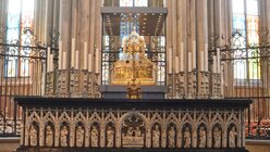Der Hochaltar des Kölner Domes wurde 1322 geweiht / © Beatrice Tomasetti (DR)