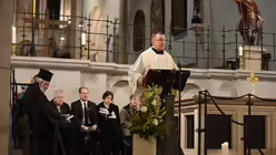 Der Moraltheologe Schockenhoff spricht in der Kölner Innenstadtkirche St. Gereon auf Einladung der ACK. / © Tomasetti (DR)