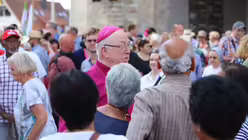 Der Paderborner Erzbischof nach der Vesper / © Oliver Kelch (DR)