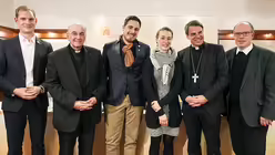 Die deutschen Teilnehmer des Vorbereitungstreffens der Jugendsynode / &copy; Markus Nowak (KNA)