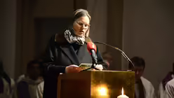 Die Bonner Katholikenratsvorsitzende Schw&uuml;ppe w&uuml;nscht sich vom neuen Stadtdechanten "offene Augen und Ohren sowie ein weiches Herz". / &copy; Tomasetti (DR)