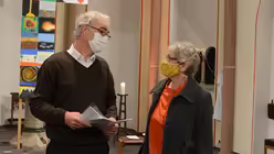 Die ehrenamtlichen Firmkatecheten Ralf Lützenkirchen und Roswitha Breuer. / © Beatrice Tomasetti (DR)