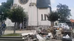 Die Kirche St. Martin in Flerzheim wurde von den Wassermassen verw&uuml;stet / &copy; Harter (Erzbistum K&ouml;ln)