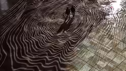 Die Kölner Domplatte in der Silvester-Lichtinstallation 2017 von Ingo Dietzel / © Privat (DR)