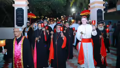 Die Lichtprozession war Teil des Pilgerweges anl&auml;sslich des 65. Todestages von Kirchengr&uuml;nder Mar Ivanios / &copy; thomasmathew photography (Erzbistum K&ouml;ln)