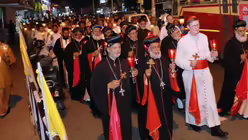 Die Lichtprozession war Teil des Pilgerweges anl&auml;sslich des 65. Todestages von Kirchengr&uuml;nder Mar Ivanios / &copy; thomasmathew photography (Erzbistum K&ouml;ln)