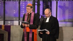 Die Ökumenische Adventsvesper leiten Erzbischof Woelki und Präses Rekowski gemeinsam. / © Beatrice Tomasetti (DR)