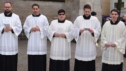 Die Seminaristen aus dem Priesterseminar Redemptoris Mater feiern die Heilige Woche in Köln mit / © Beatrice Tomasetti (DR)