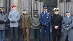 Die Teilnehmer am internationalen Friedensgottesdienst kommen aus vielen unterschiedlichen Nationen. / &copy; Beatrice Tomasetti (DR)