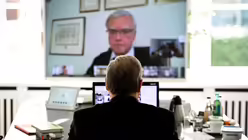 Digitale Vollversammlung der Deutschen Bischofskonferenz / &copy; Sascha Steinbach (epa pool)