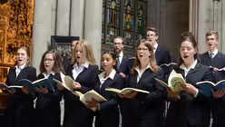 Die etwa 40 Sängerinnen und Sänger haben sich gut auf das Oratorium vorbereitet / © Beatrice Tomasetti (DR)