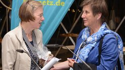 Dr. Claudia Lücking-Michel dankt der Referentin Heimbach-Steins für ihren Beitrag zum ND-Jubiläum / © Beatrice Tomasetti (DR)