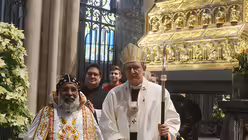 Am Dreikönigstag 2019 hatte Kardinal Woelki seinen indischen Mitbruder Kardinal Baselios Cleemis zu Gast. / © Beatrice Tomasetti (DR)