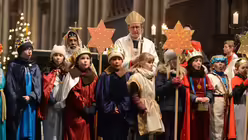 Ein echter Vertreter aus dem Morgenland im Hintergrund: Kardinal Baselios Cleemis, Gro&szlig;erzbischof von Trivandrum / &copy; Beatrice Tomasetti (DR)