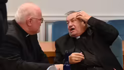 Kardinal Reinhard Marx (l.) und Kardinal Karl Lehmann / &copy; Elisabeth Schomaker (KNA)