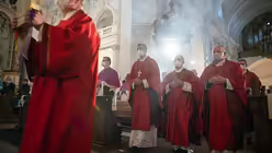 Eröffnungsgottesdienst am Dienstagmorgen (dpa)