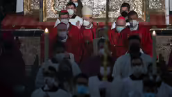 Eröffnungsgottesdienst am Dienstagmorgen (dpa)