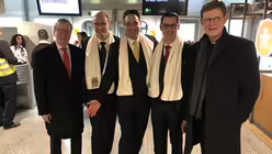 Kölner Dreigestirn mit Kardinal Woelki / © Hirschbeck (Erzbistum Köln)