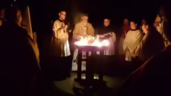 Das Osterfeuer wurde entz&uuml;ndet / &copy; Tobias Fricke (DR)