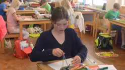 Für diese Viertklässlerin heißt es bald Abschied nehmen von der Domsingschule / © Beatrice Tomasetti (DR)