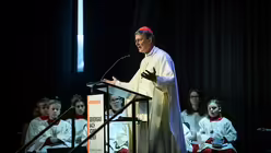 Gemeinsam nach vorne gehen: Kardinal Woelki beim Regionalforum / © Christian Knieps (Erzbistum Köln)